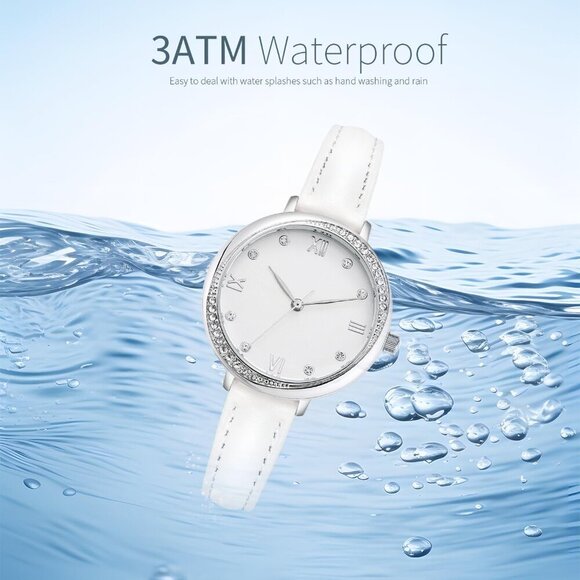 Chic Women's Leather Strap Sports Watch - Precision Quartz & Elegant Design - Picture 9 of 9